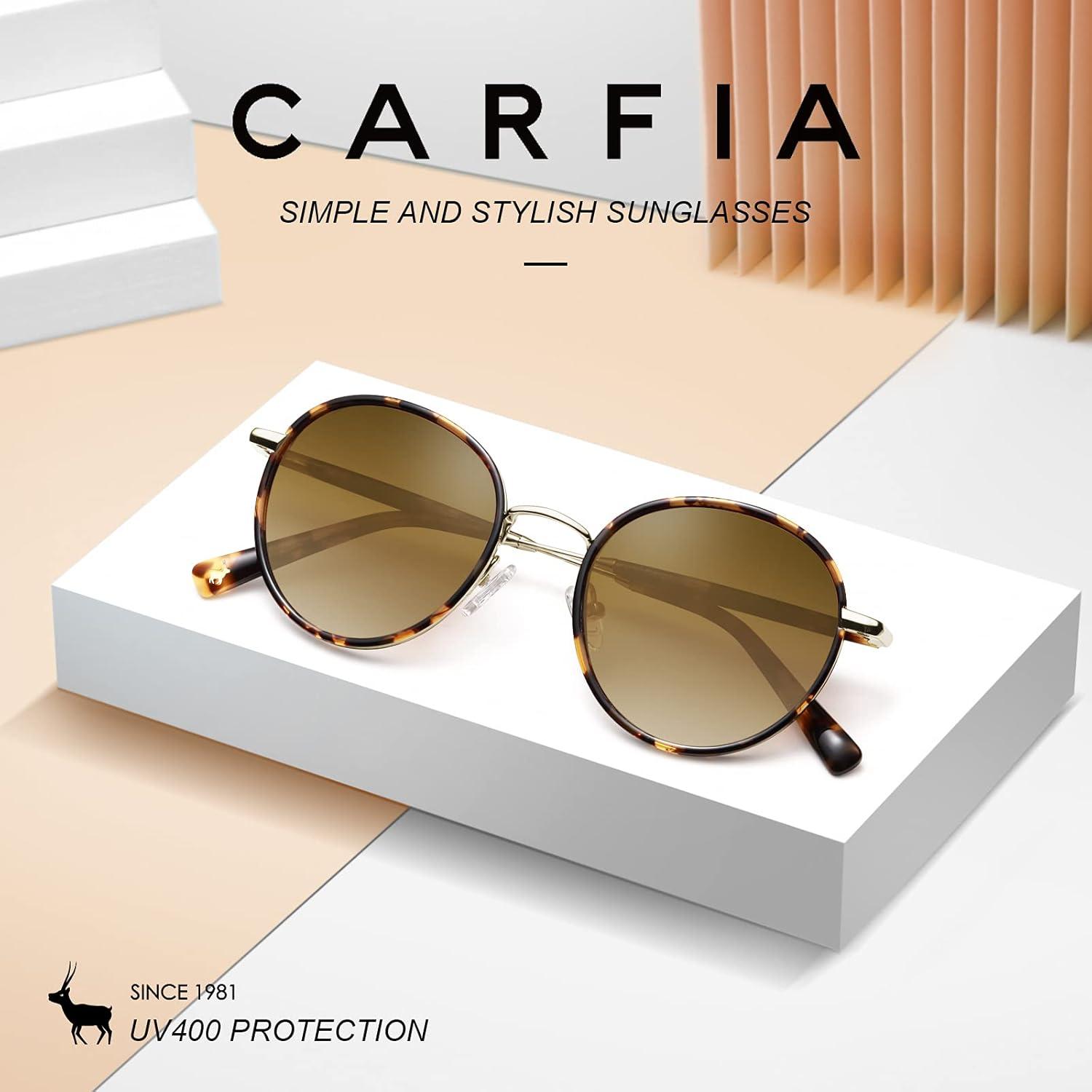 Polarisierte Retro Runde Damen Herren Sonnenbrille UV400