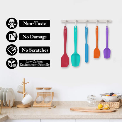 Hotec Teigschaber Silikon Spatel Set 5-teilig