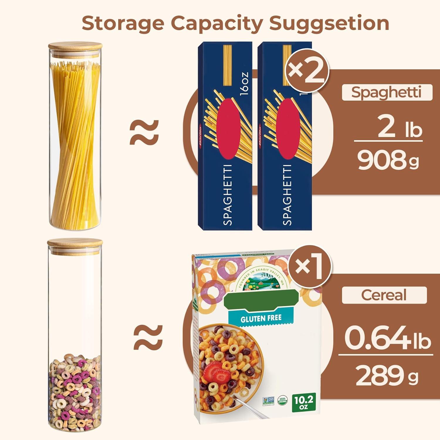 Luftdichte Vorratsgläser 1200ml 3er Set Aufbewahrungsglas rund