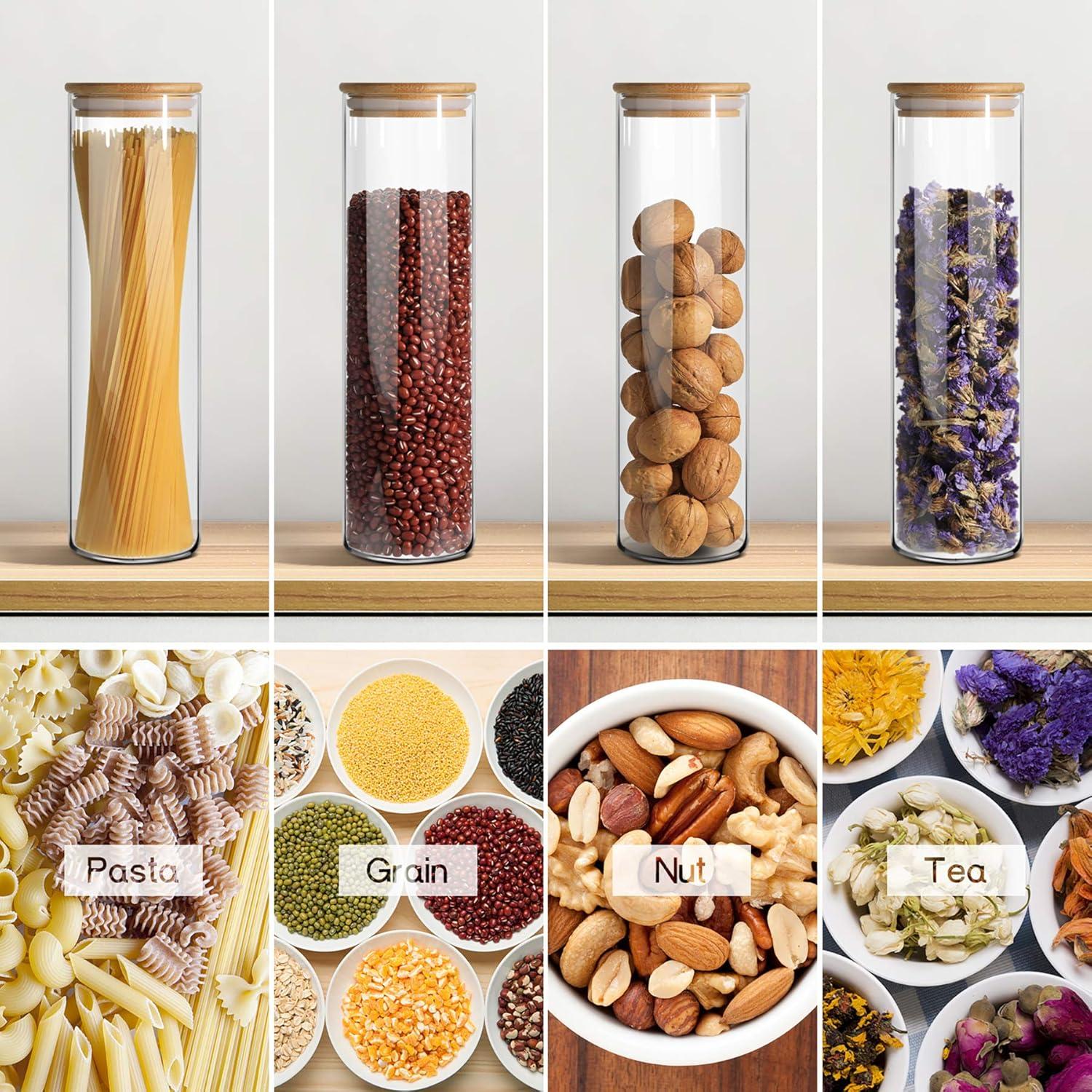 Luftdichte Vorratsgläser 1200ml 3er Set Aufbewahrungsglas rund