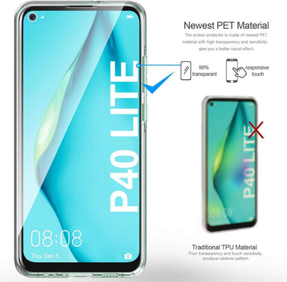 Schutzhülle Huawei P40 Lite Silikon Crystal 360 Grad Stoßdämpfend