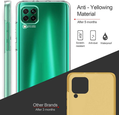 Hülle Huawei P40 Lite Silikon Crystal 360° Schutz Cover TPU PC