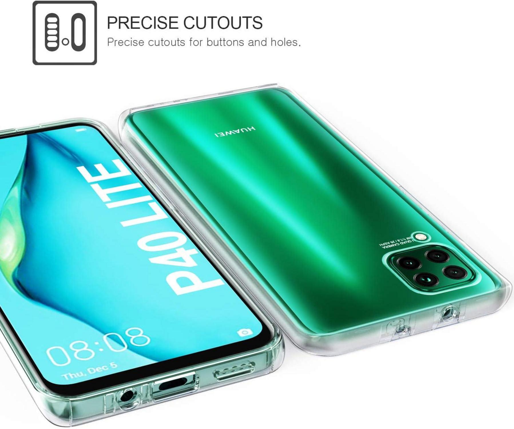 Hülle Huawei P40 Lite 360 Grad Silikon Crystal Schutz Cover