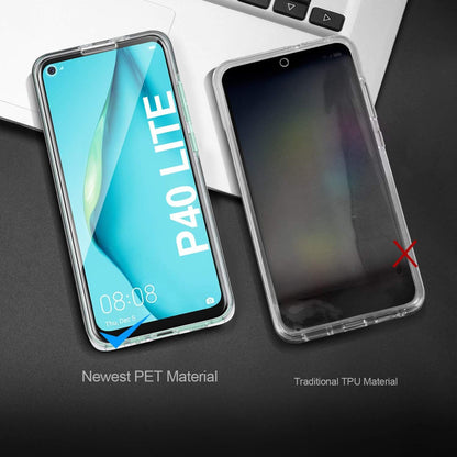 Hülle Huawei P40 Lite Silikon Crystal 360° Schutz Cover TPU PC