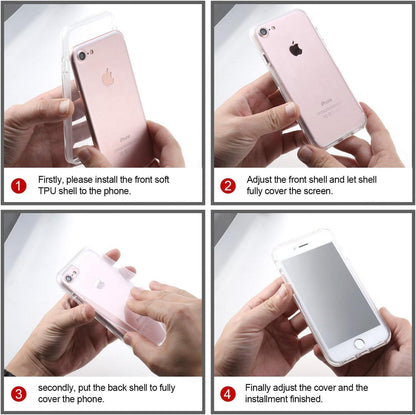 Huawei P40 Lite Silikon Crystal Full Schutzhülle 360 Grad Cover