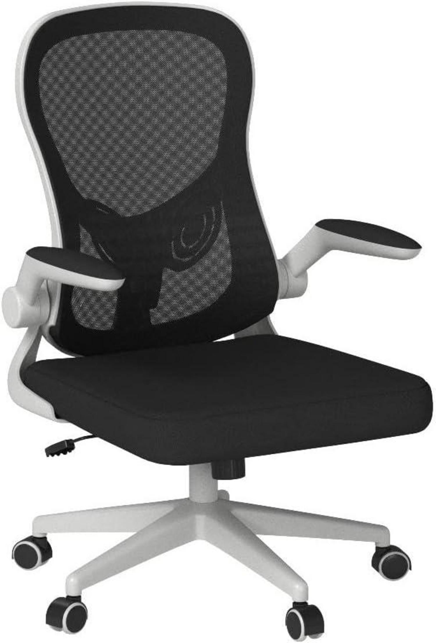 Ergonomischer Bürostuhl mit hochklappbarer Armlehne und