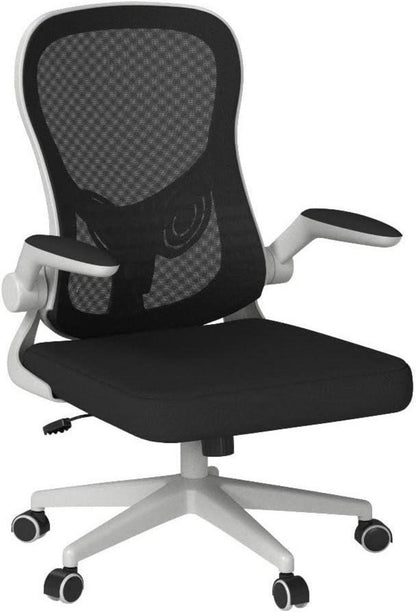 Ergonomischer Bürostuhl mit hochklappbarer Armlehne und