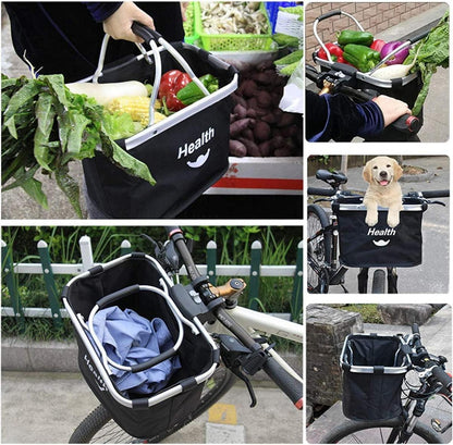 Lenkerkorb Fahrrad vorne Korb Faltbar Hundetasche Einkaufstasche