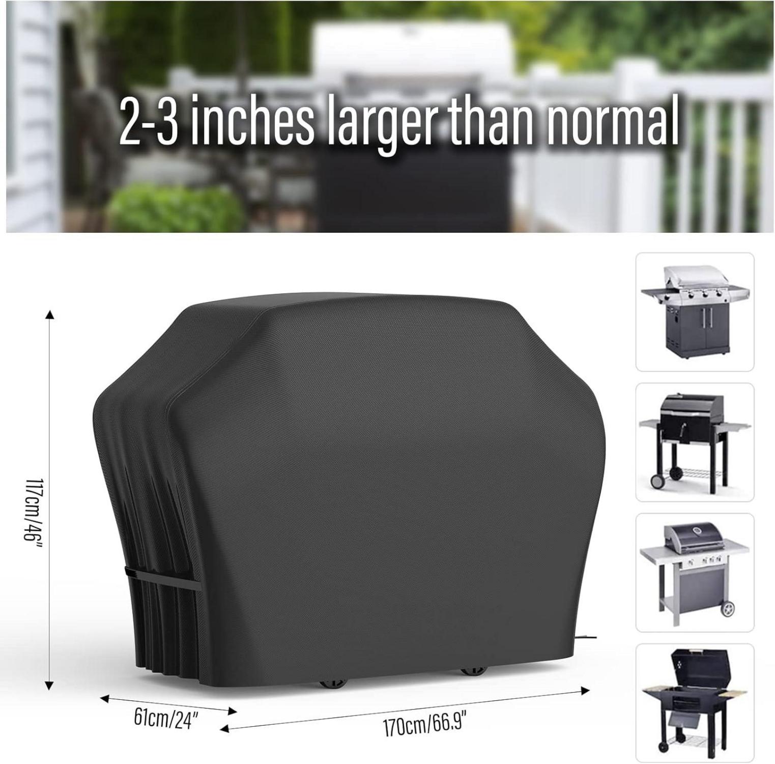 Grillabdeckung 210D Oxford wasserdicht Gasgrill UV-beständig
