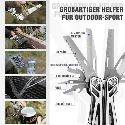 Multifunktionszange 21-in-1 Multi-Tool mit Klappmesser und