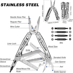 Multifunktionszange 21-in-1 Multi-Tool mit Klappmesser und