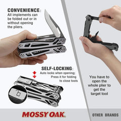 Multifunktionszange 21-in-1 Multi-Tool mit Zange Klappmesser und