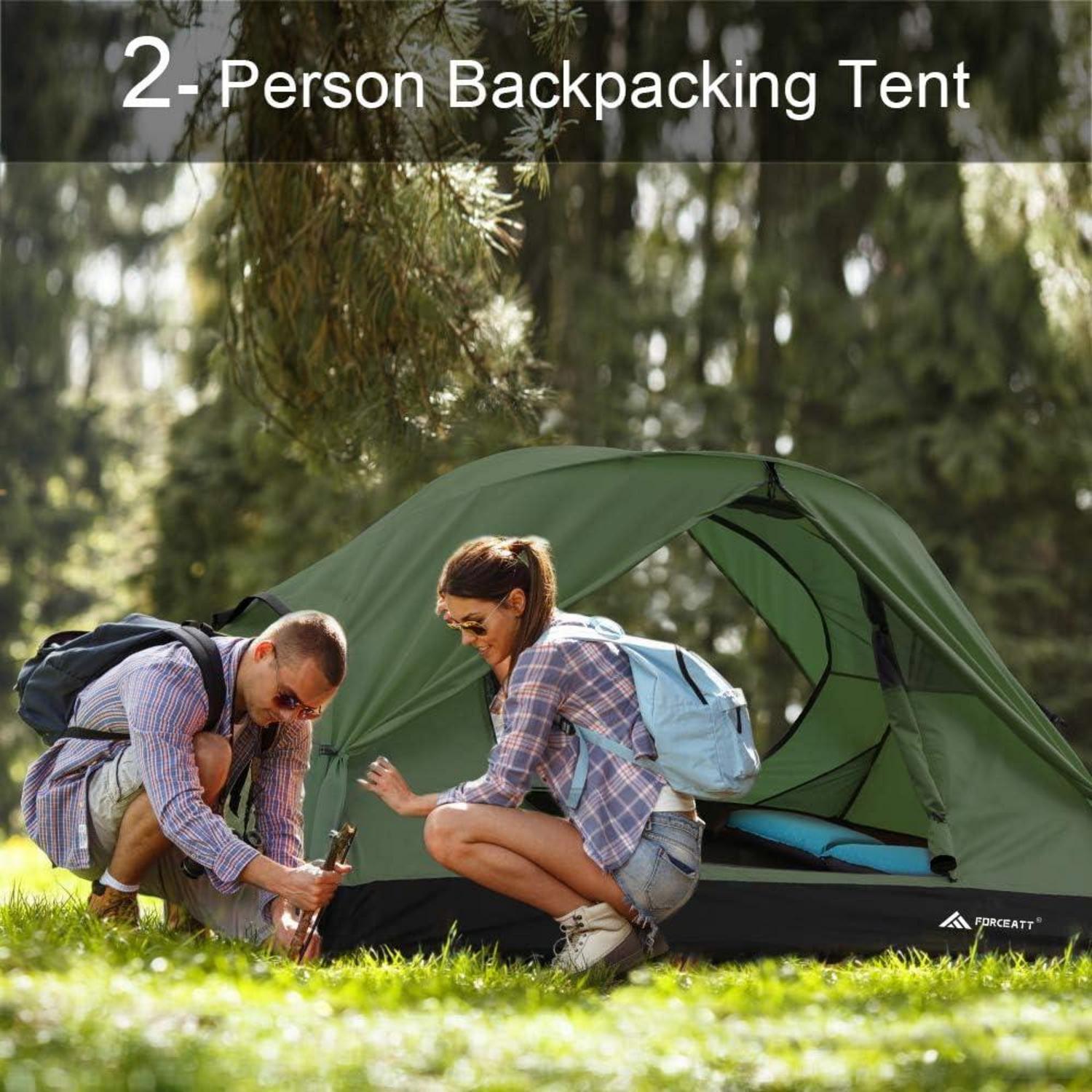 Forceatt Zelt für 2 3 Personen Ultraleicht Camping Wasserdicht