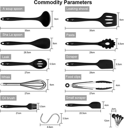 PHILORN Silikon Küchenutensilien Set 10-teilig