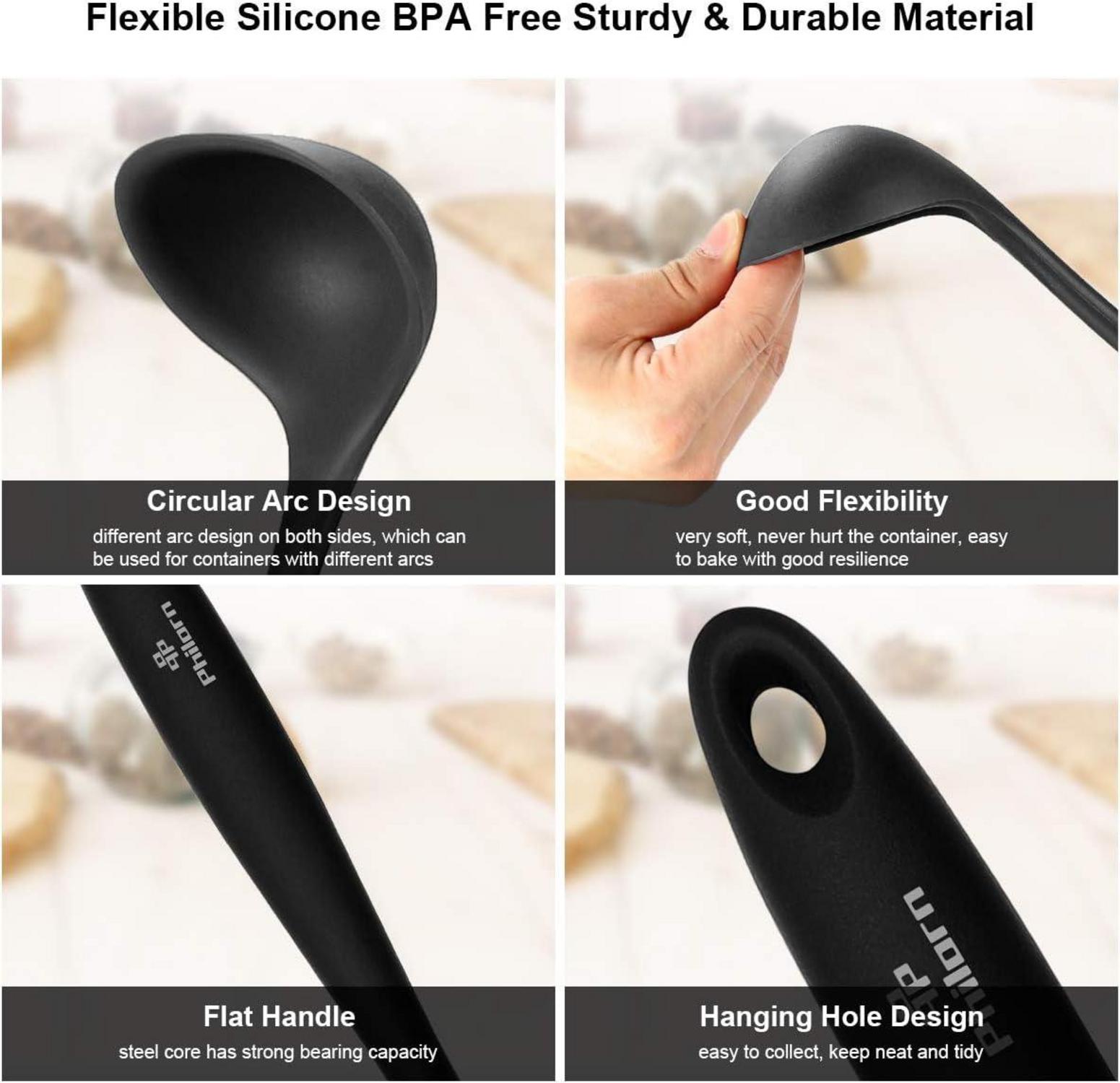 Silikon Küchenutensilien Set 10-teilig Antihaft BPA-frei