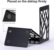 Buchstütze Book Holder Metall Schwarz 1 Paar, 18cm H x 12cm