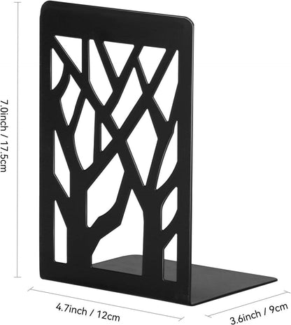 Buchstütze Metall Schwarz 2 Paar rutschfest 18cm LEDERTEK innovativer Design