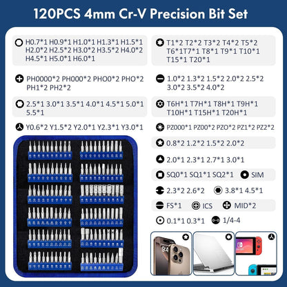 XOOL 140-teiliges Feinmechaniker-Schraubendreher-Set in