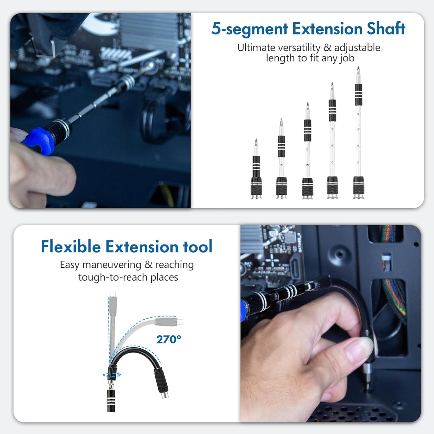 XOOL 140-teiliges Profi Feinmechaniker Reparatur Werkzeug Set