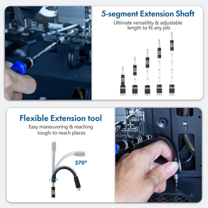 XOOL 140-teiliges Profi Feinmechaniker Reparatur Werkzeug Set