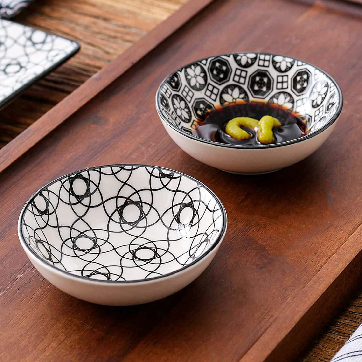 Japanisches Sushi Set Porzellan 6-teilig für 2 Personen