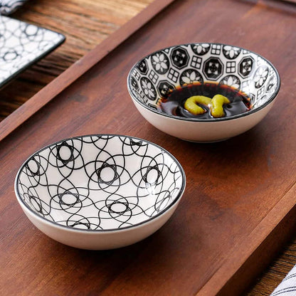 Japanisches Sushi Set Porzellan 6-teilig für 2 Personen