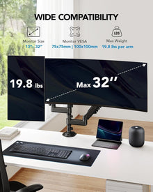 Monitor Halterung für 2 Monitore 13-32