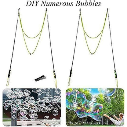 Riesenseifenblasen Set aus Edelstahl für Kinder, Outdoor