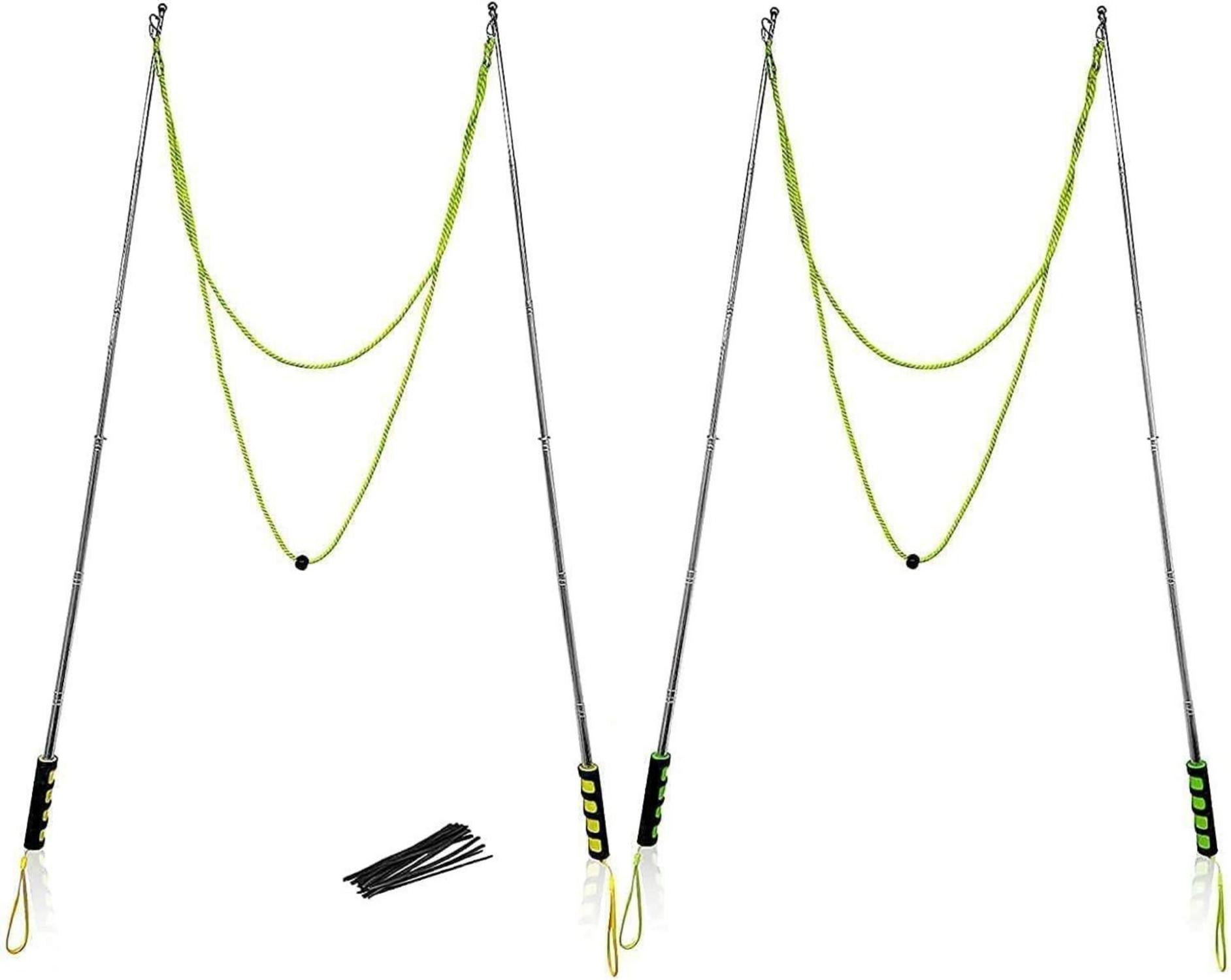 Riesenseifenblasen Set 2 Stück Edelstahl Teleskopisches Design