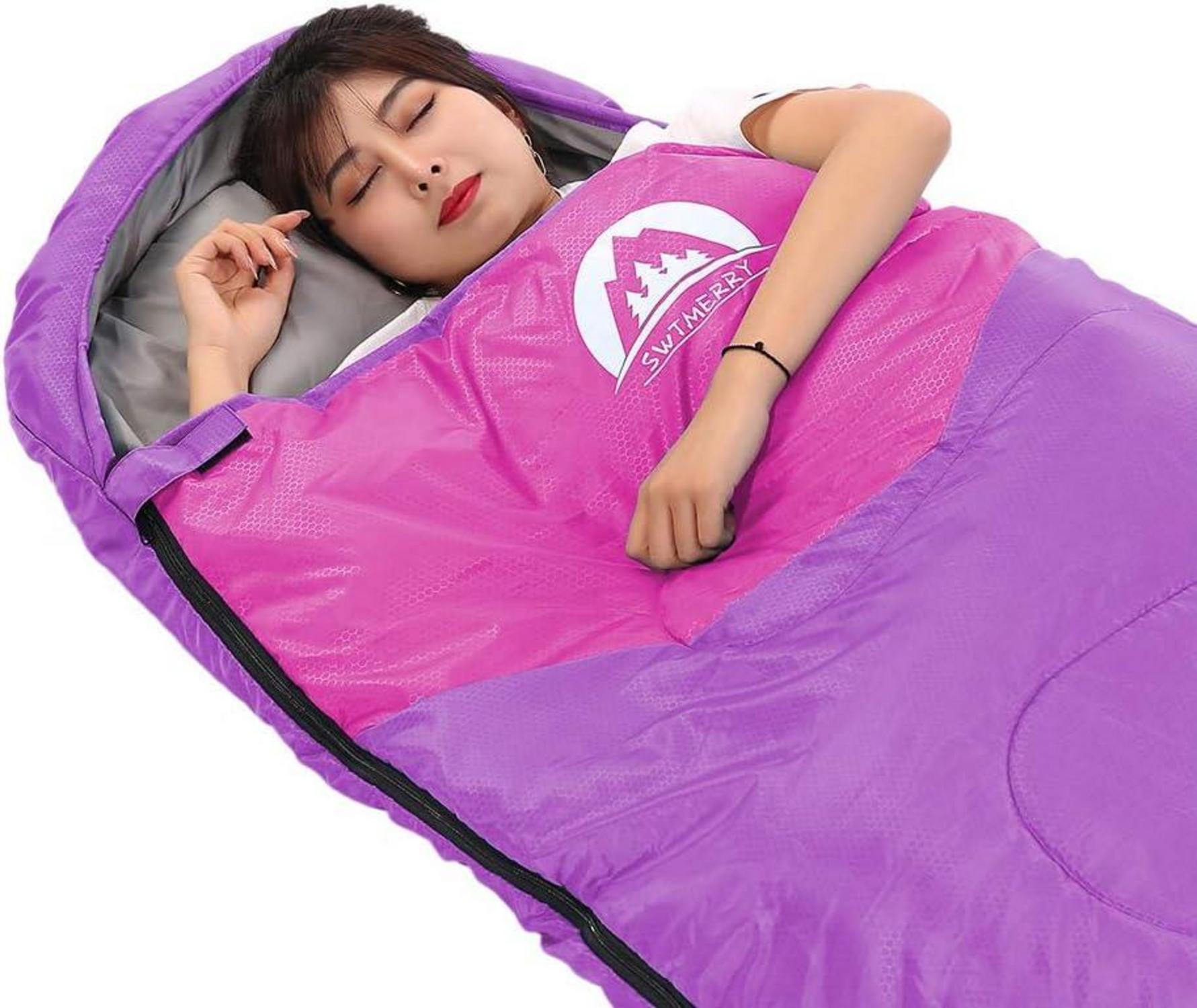 Schlafsack 3-4 Jahreszeiten SWTMERRY warmes und kühles Wetter Jugendliche Erwachsene