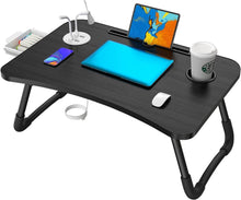 Faltbarer Laptoptisch mit USB/Tassenschlitz | Multifunktionstisch für