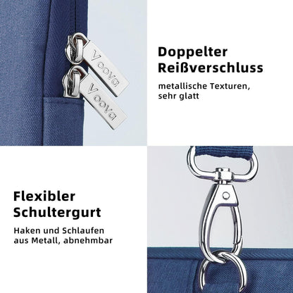 Voova Laptoptasche 17,3 Zoll Wasserdicht Blau Damen Herren
