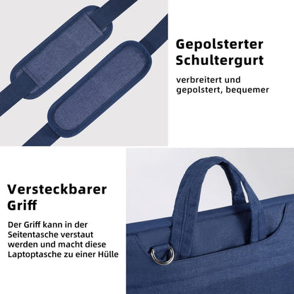Voova Laptoptasche 17,3 Zoll Wasserdicht Blau Damen Herren