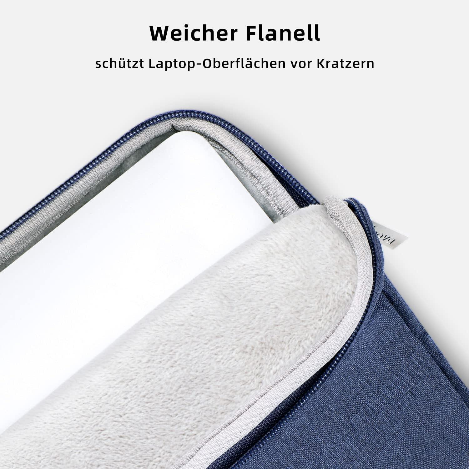 Voova Laptoptasche 17 17,3 Zoll Leicht Wasserdicht Laptop Tasche Blau