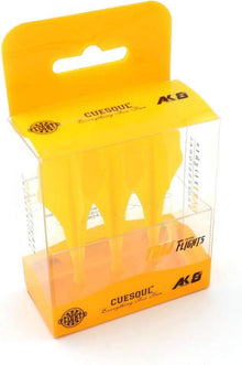 Integrierte Dartflüge 3er-Set robustes gelb Wellendesign