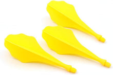 Dartflüge Set Gelb Welle verstärkte Mikrolinien 74,5mm 3er