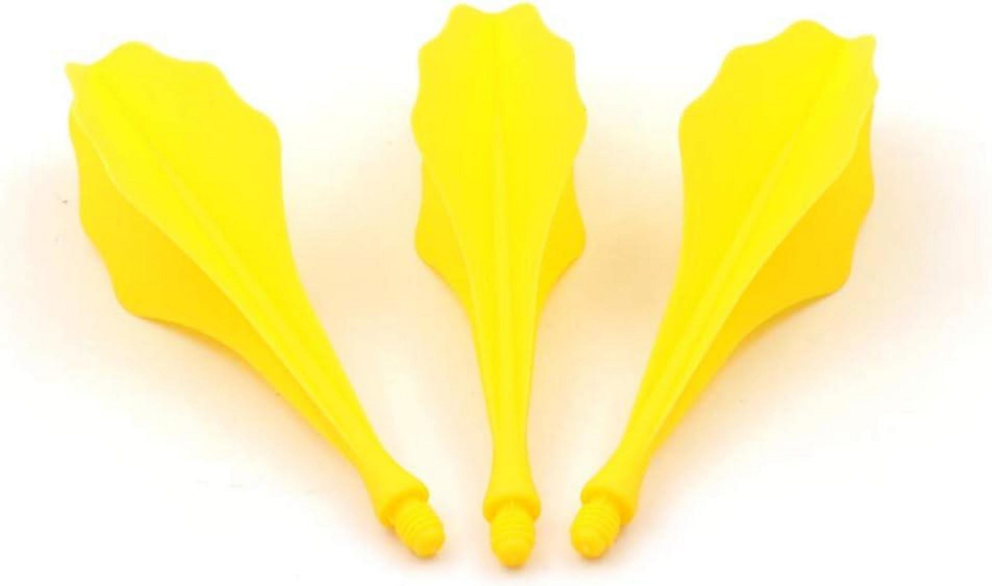 Integrierte Dartflüge 3er-Set robustes gelb Wellendesign