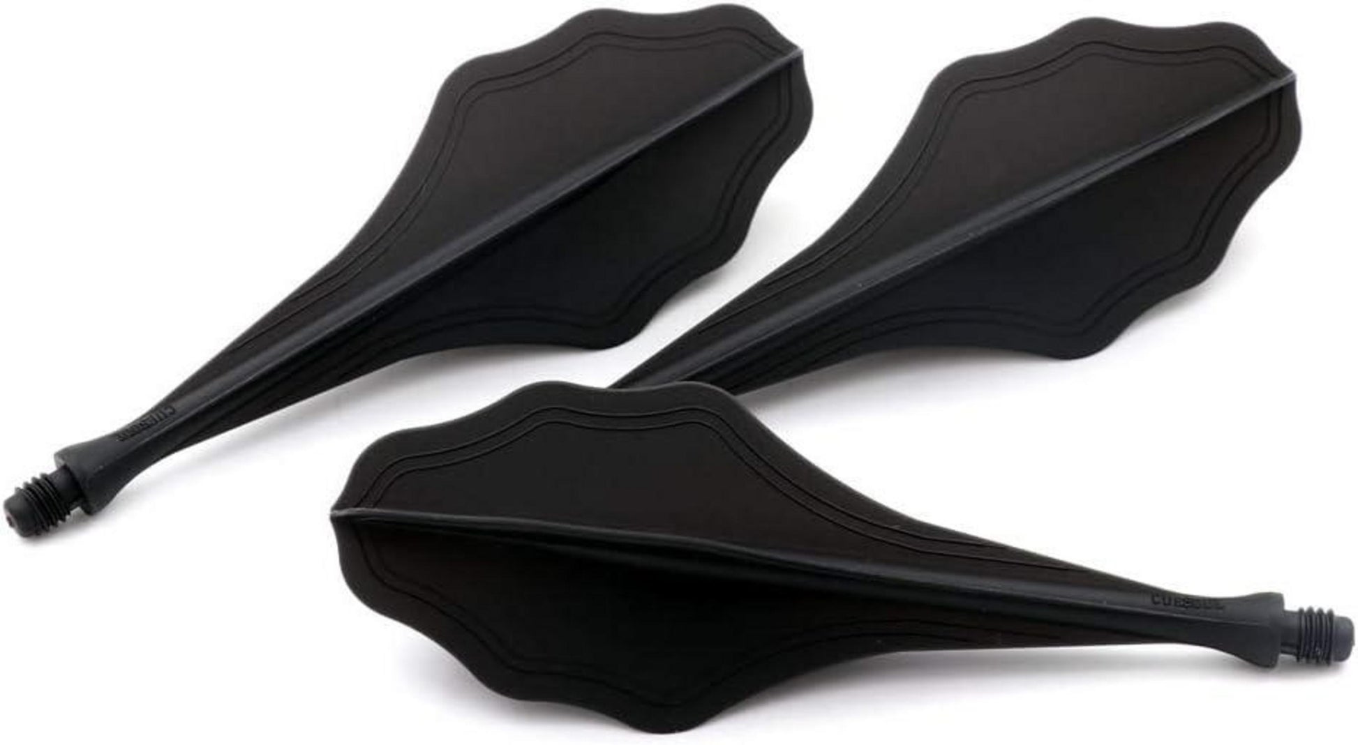 Dartflüge integriertes Design schwarz 3er-Set robust & leicht