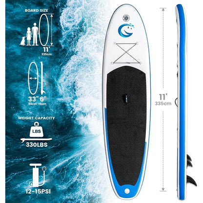 Aufblasbares SUP Paddle Board Set | Verstellbares