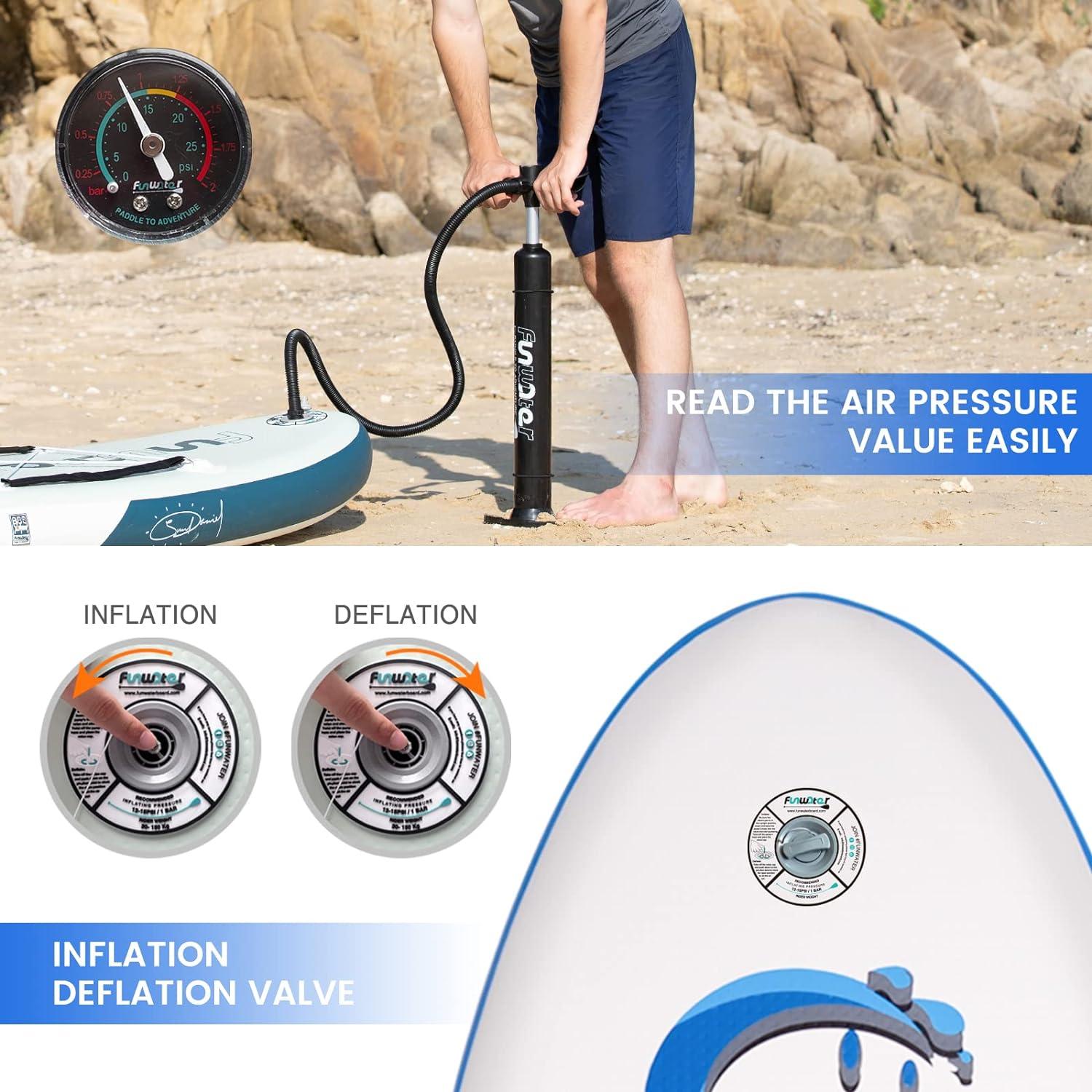 FunWater Aufblasbares Stand Up Paddling Board SUP Paddle Board Set