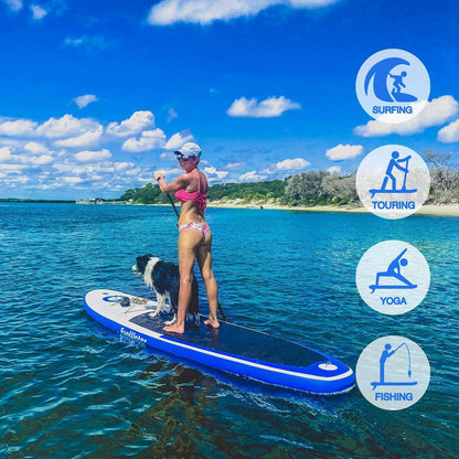 FunWater Aufblasbares Stand Up Paddling Board SUP Paddle Board Set