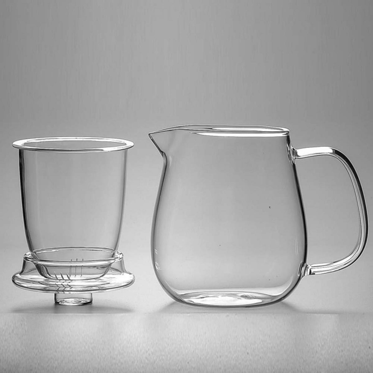 700ml Glasteekanne mit Sieb – Pinguin-Design für Tee & mehr