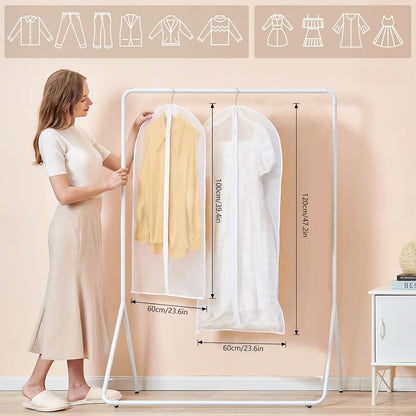 12er Set Transparente Kleidersäcke Anzugtasche Mottenschutz