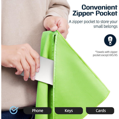 Mikrofaser Handtuch Kompakt Schnelltrocknend Atmungsaktive