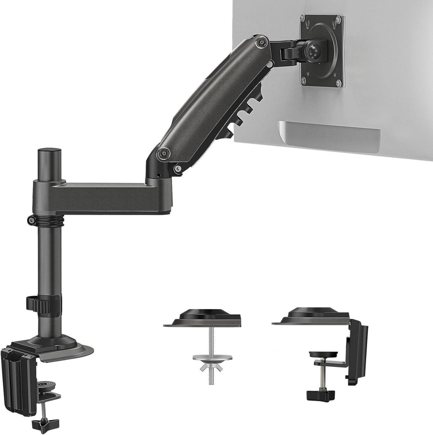 Monitor Halterung Gasdruckfeder Arm 360° Drehbar Vesa 75/100 13-32