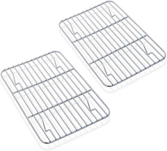 Auskühlgitter Edelstahl 2er-Set Braten Backen Grillen Kühlen 21,5 x 16