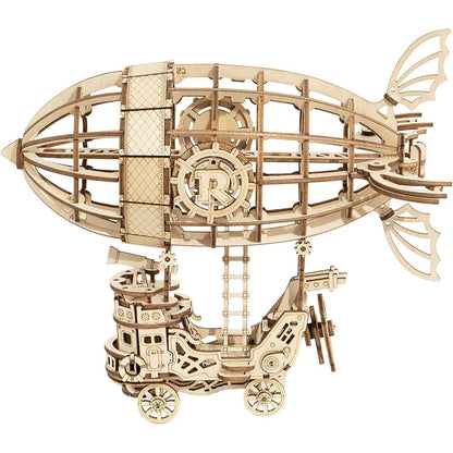 Rolife 3D Holz Zeppelin Puzzle Bausatz für Erwachsene und