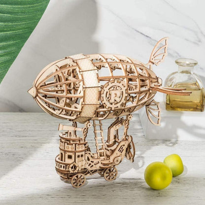 3D Puzzle Holzmodell Zeppelin Bausatz Erwachsene Kinder 8+ Jahre