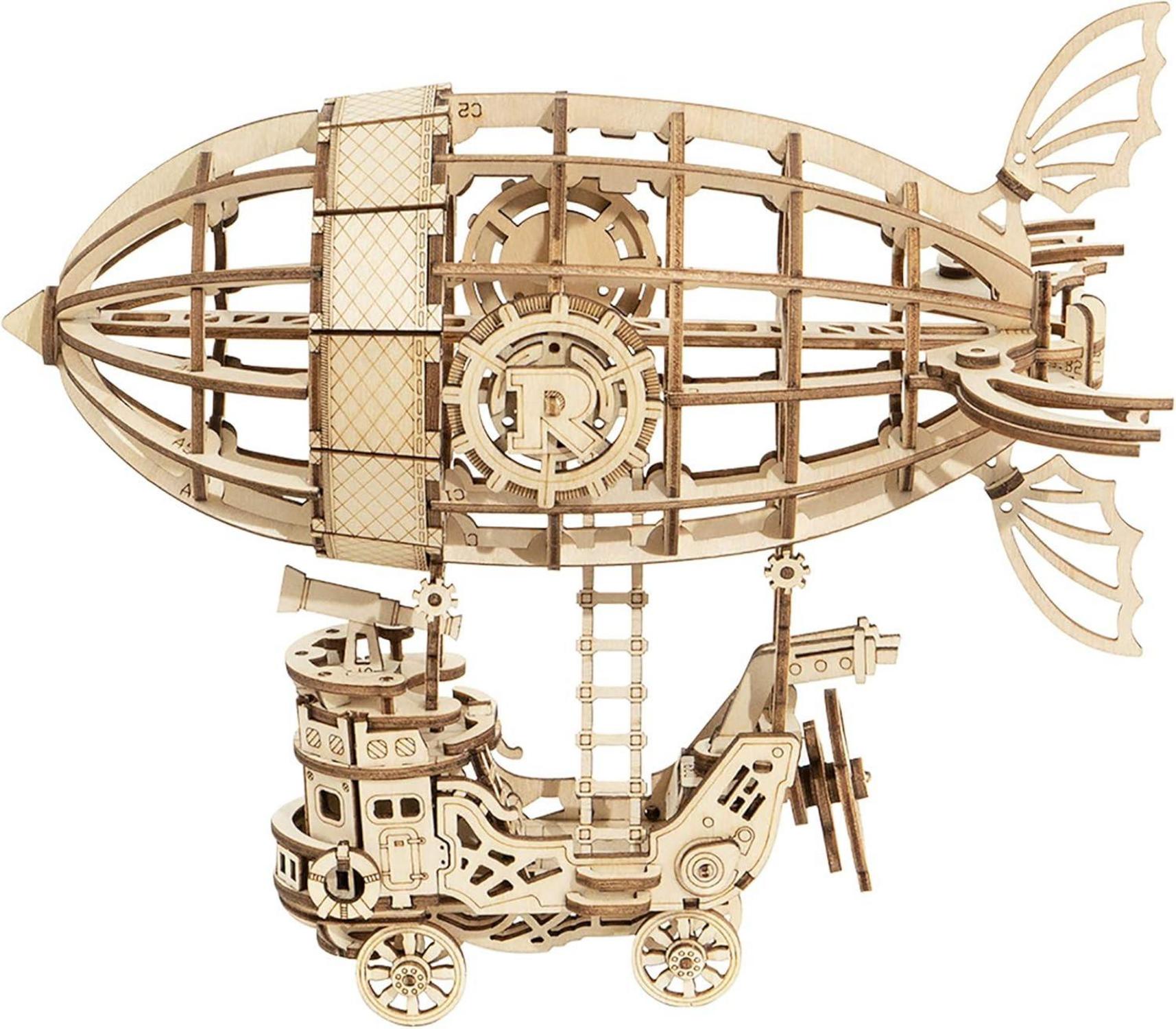 3D Puzzle Holzmodell Zeppelin Bausatz Erwachsene Kinder 8+ Jahre