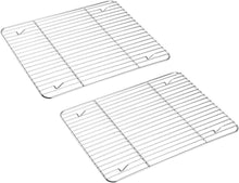 Abkühlgitter Edelstahl 2er-Set 38,5x28x1,5 cm Backen Grillen Kühlen